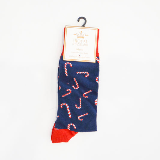 Mens Candy Cane Lane Socks