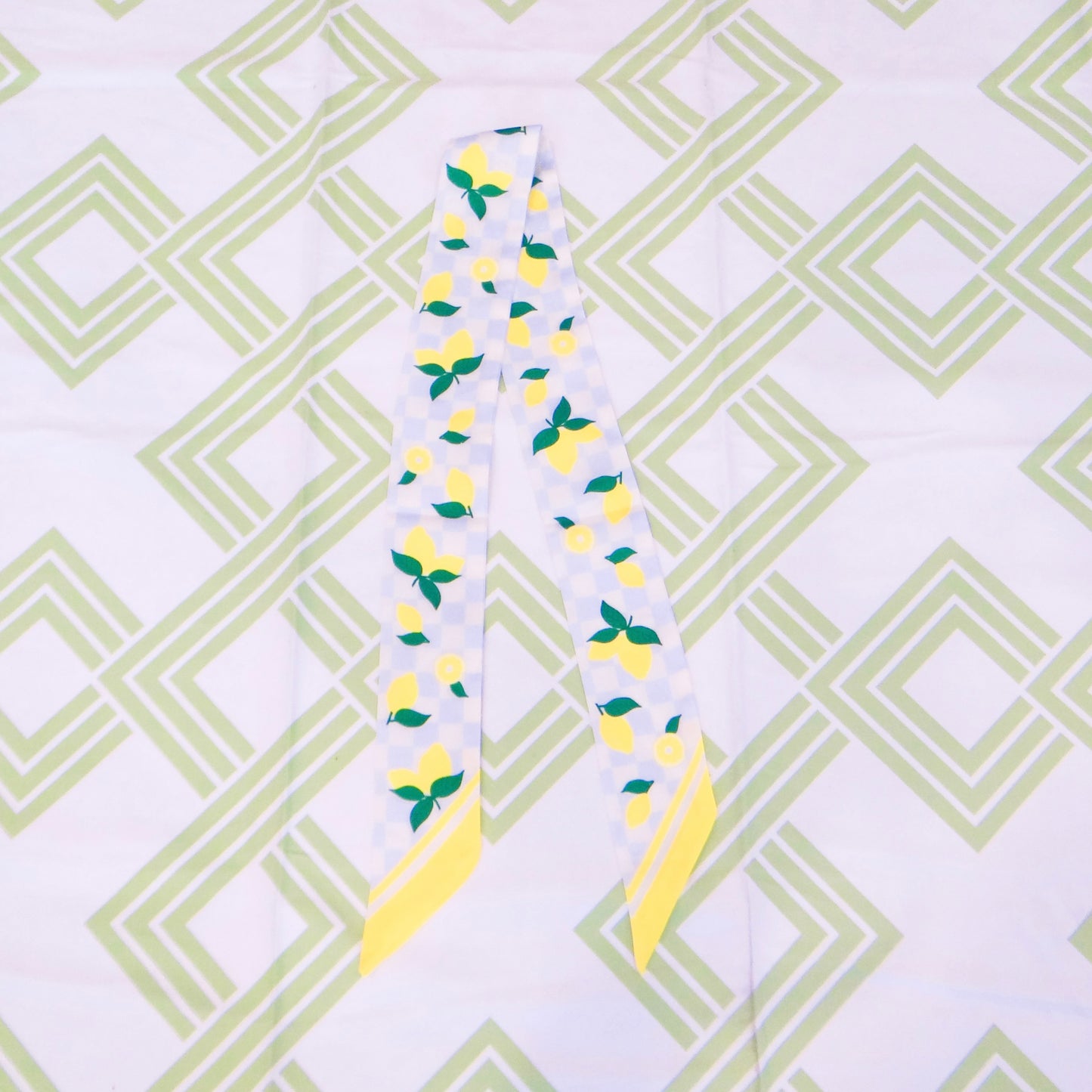 Lemon Spritz Skinny Scarf