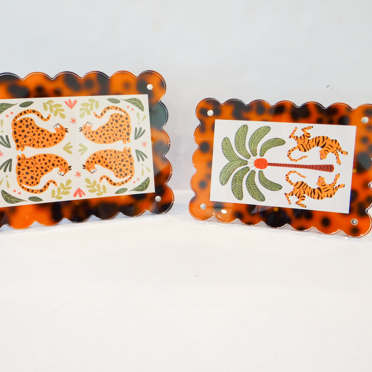 Tortoise Scalloped Frames