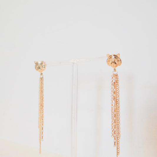 Tiger Dangle Earrings