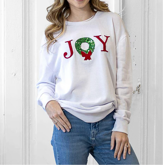 Wreath Sequin Sweater