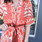 Orange Out Belted Dress
