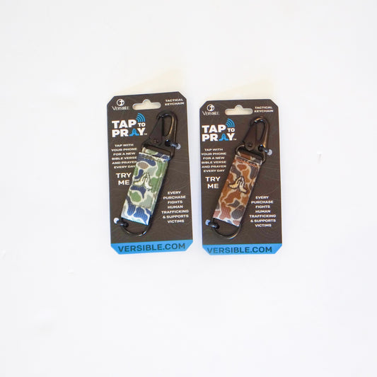 Tap to Pray Tactical Carabiner Keychain