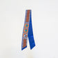 Blue Geometric Twilly Scarf