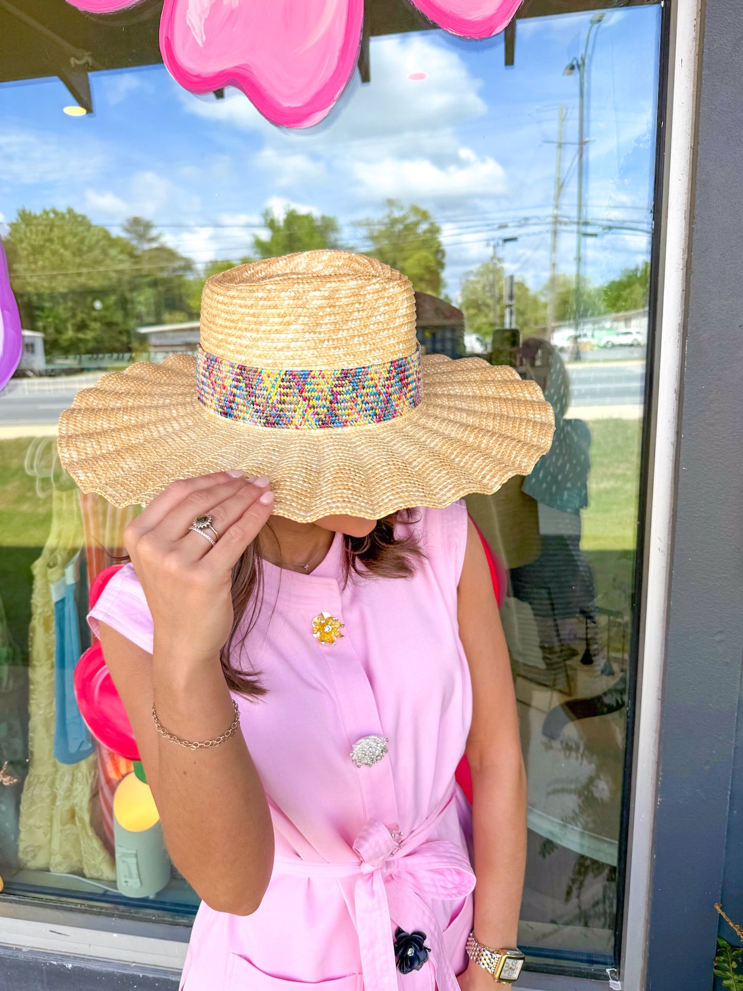 Bekah Wavy Brim Hat