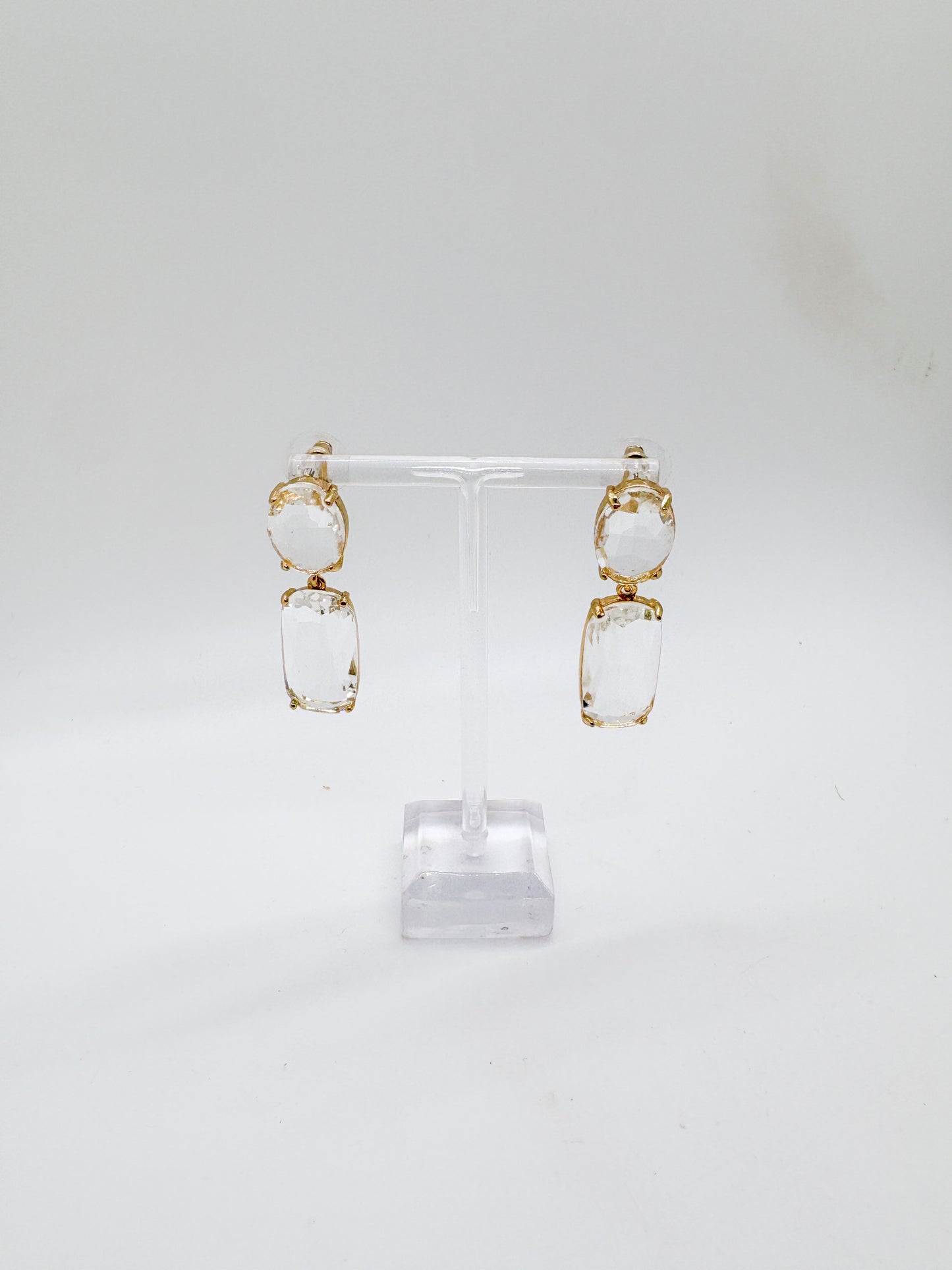 Gilded Ice Drop Earrings