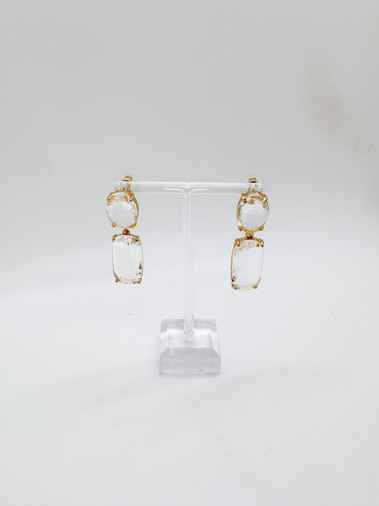 Gilded Ice Drop Earrings