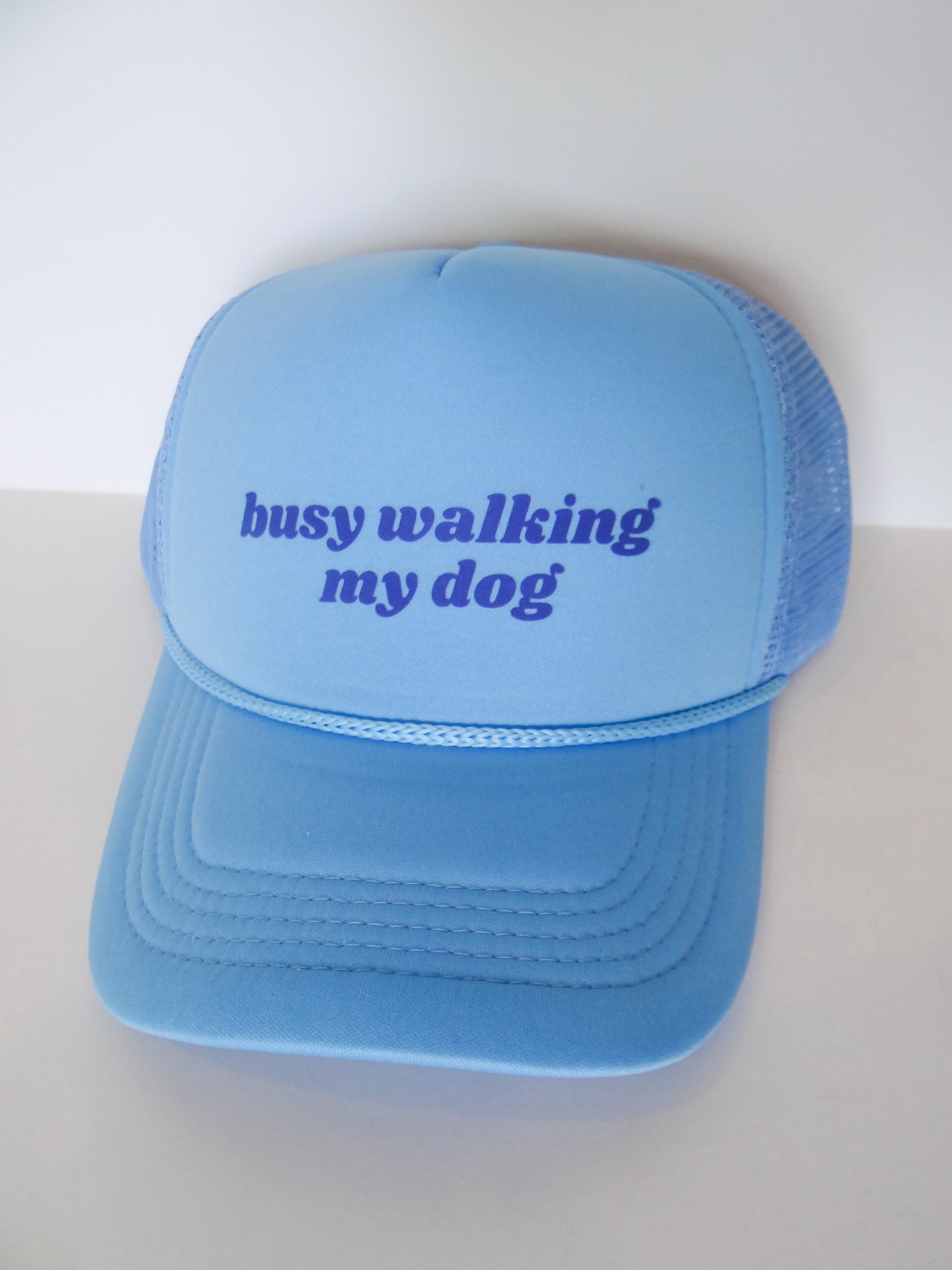 Busy Walking My Dog Trucker Hat