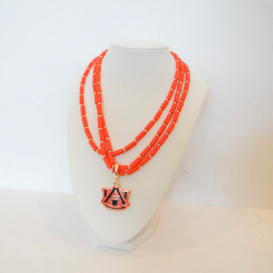 Auburn Orange Out Necklace