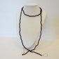 Onyx Pearl Lariat Necklace