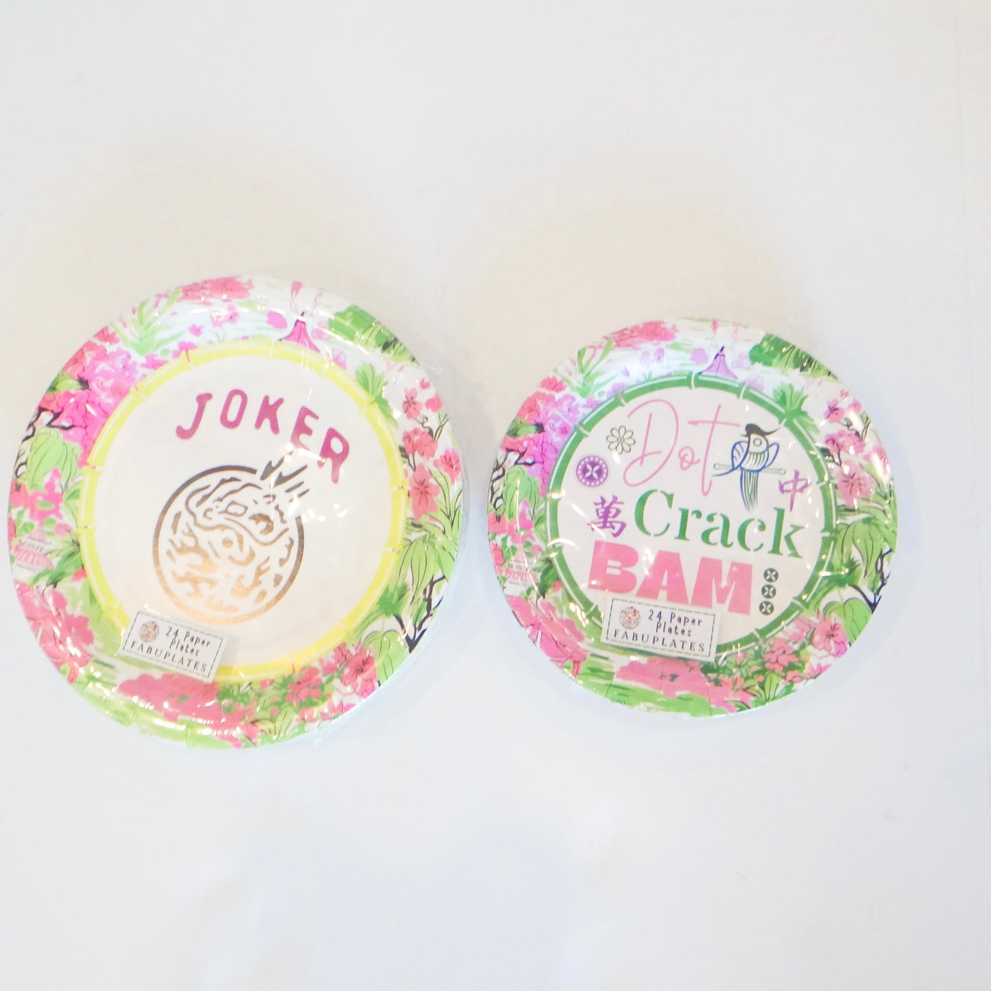 Mahjong 24ct 9" Paper Plates
