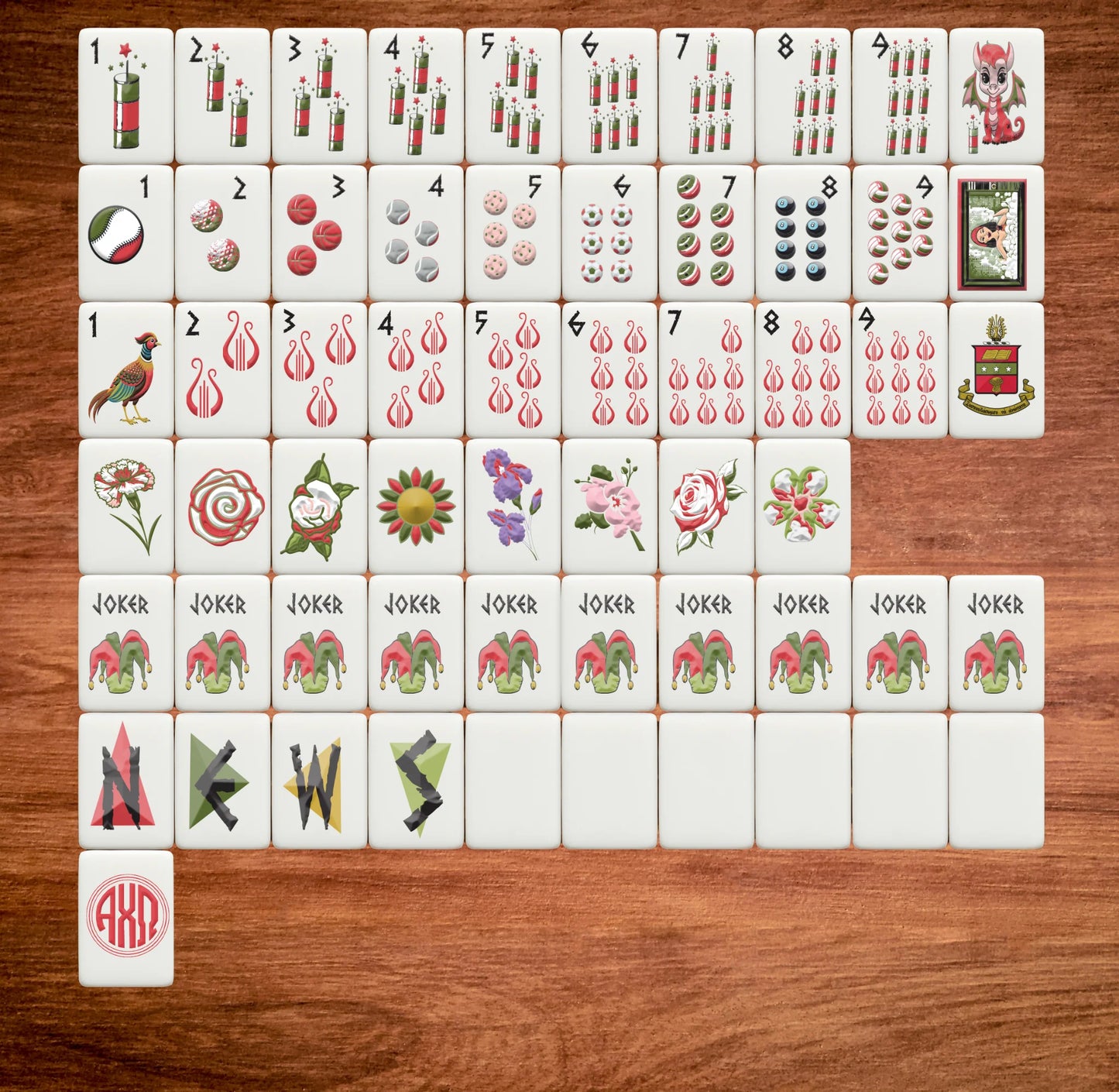 Sorority Mahjong Tiles