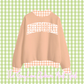The Gingham Auburn Mock Neck