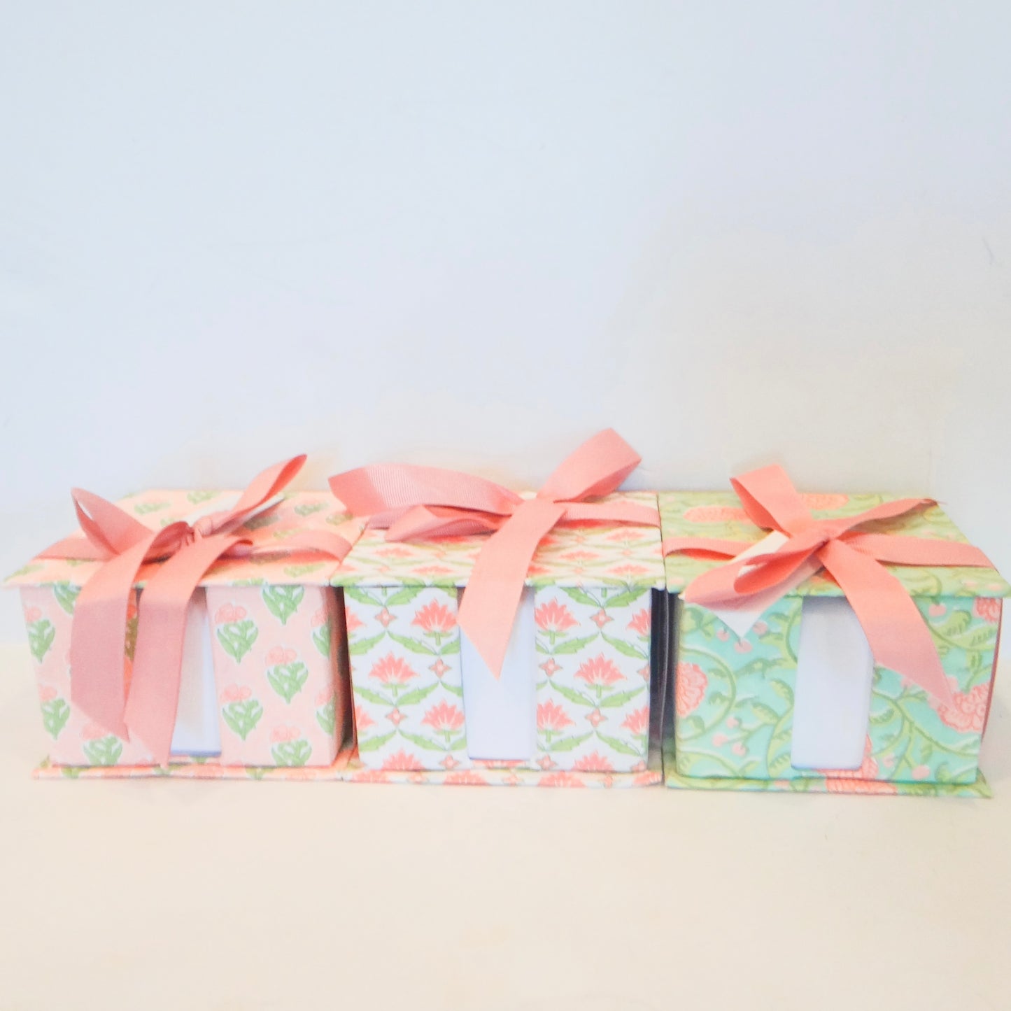 Floral Block Print Notepad & Pencil