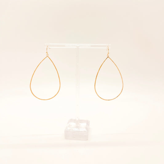 Earring of the Week - Thin Gold Teardrop