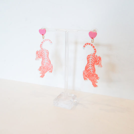Tiger Heart Earrings