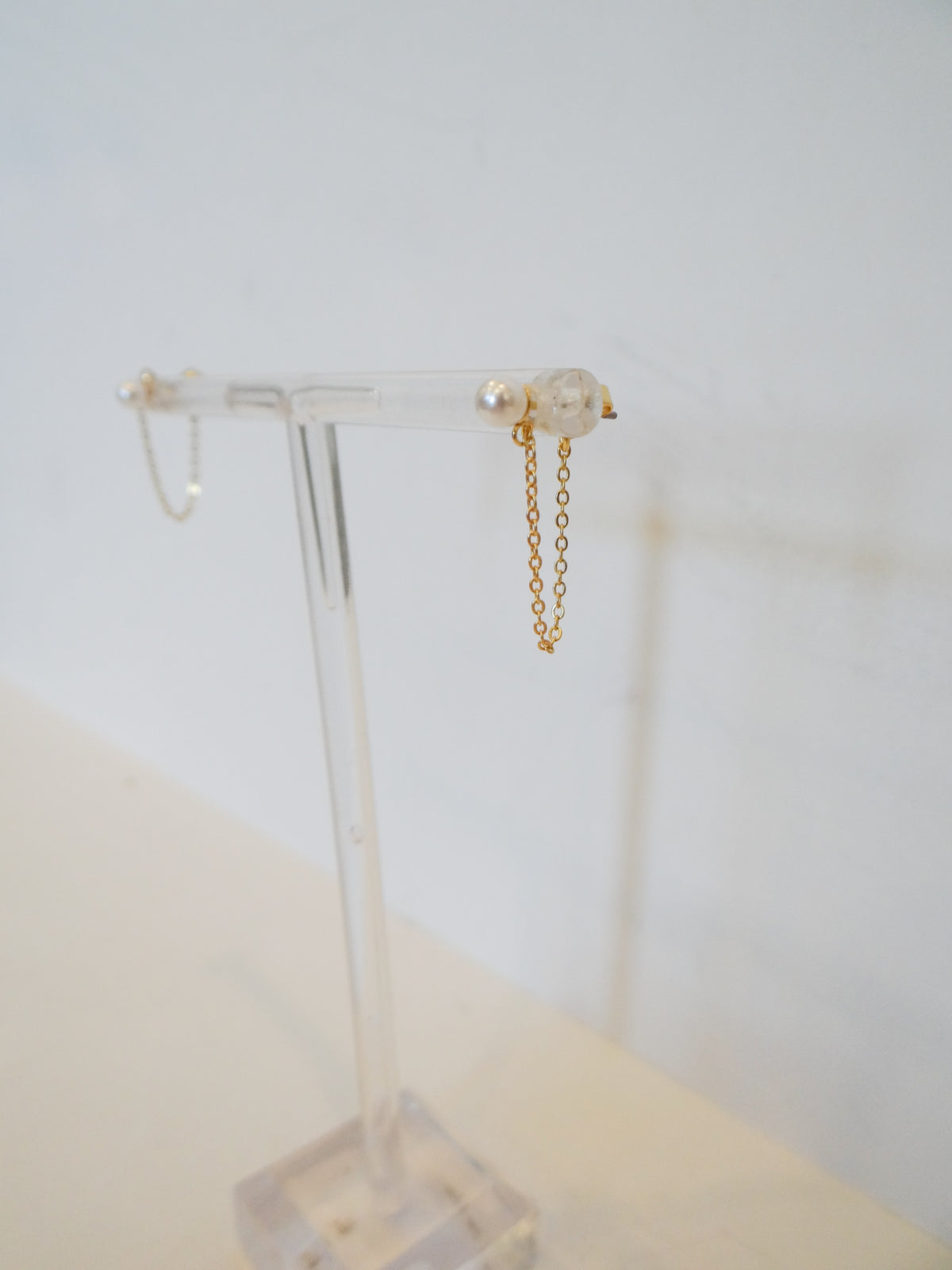 Chain Pearl Earrings