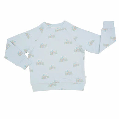Boys Blue Gingerbread Pullover