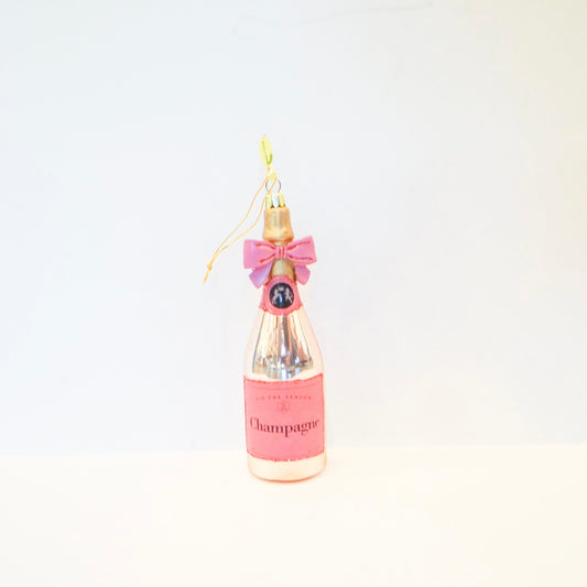 Pink Champagne Ornament