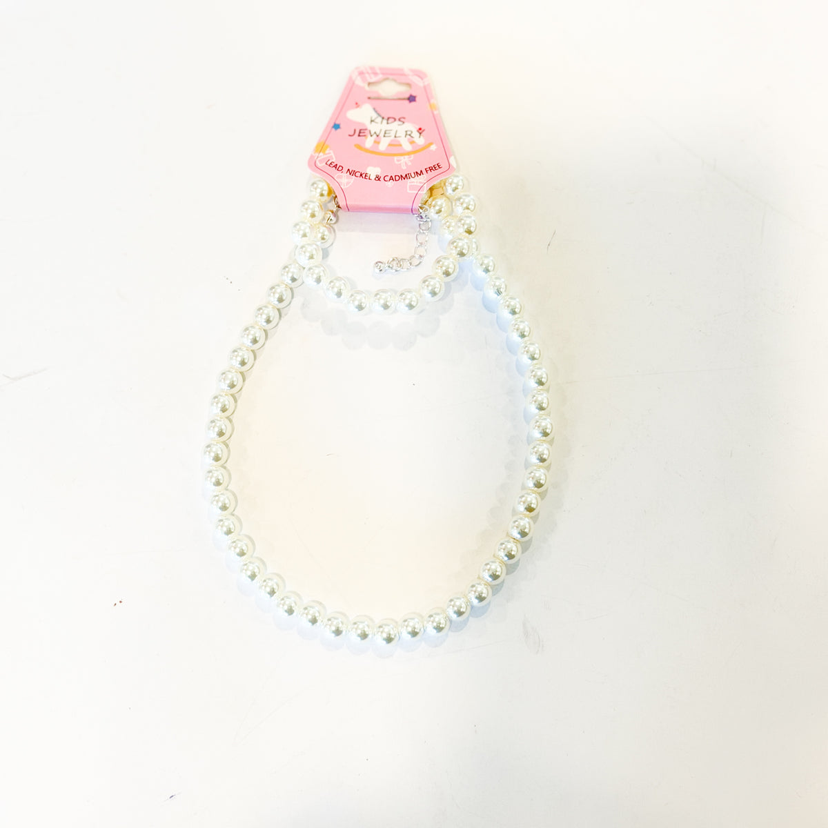 Girls Pearl Necklace and Bracelet Set