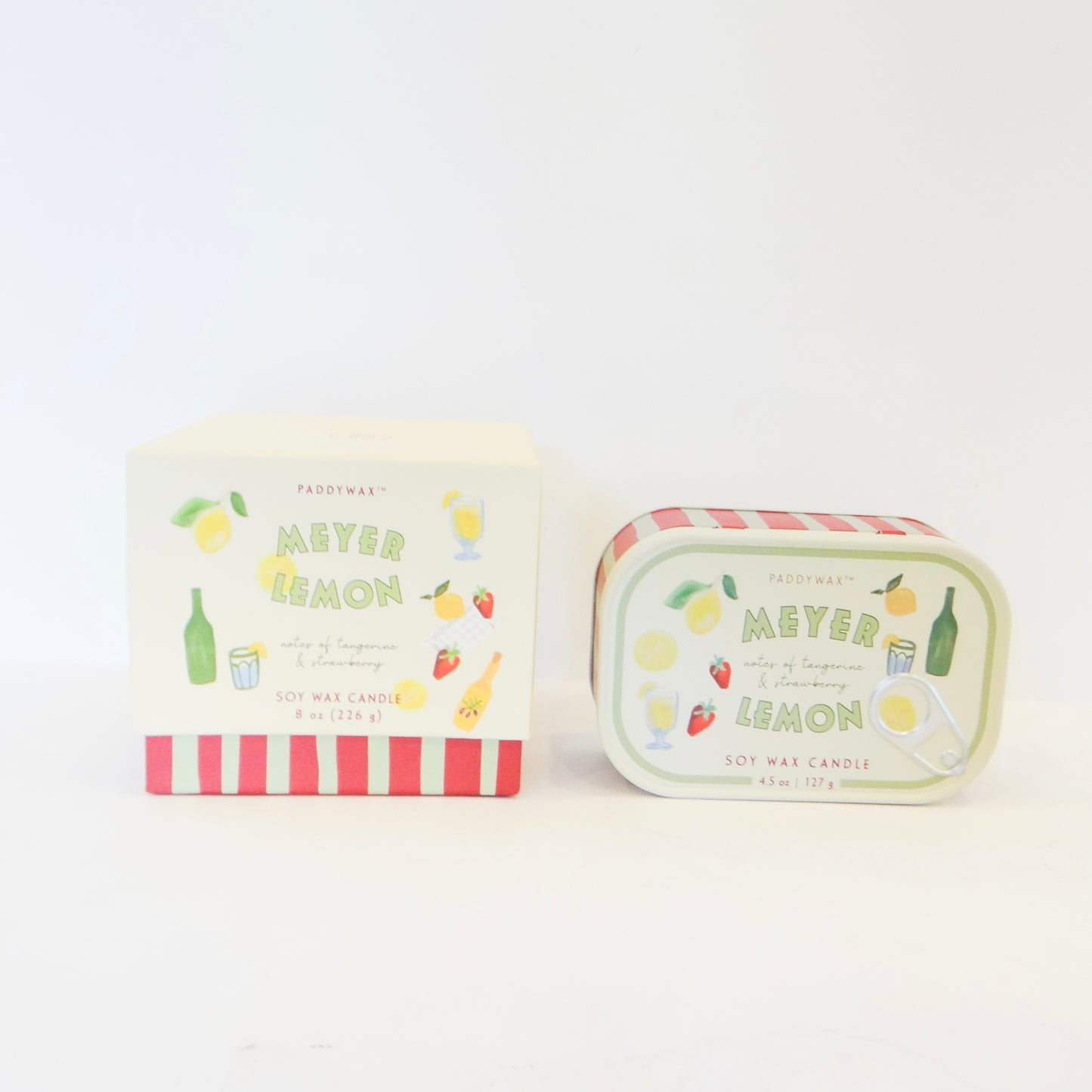 Lemon Bistro Tin Candle