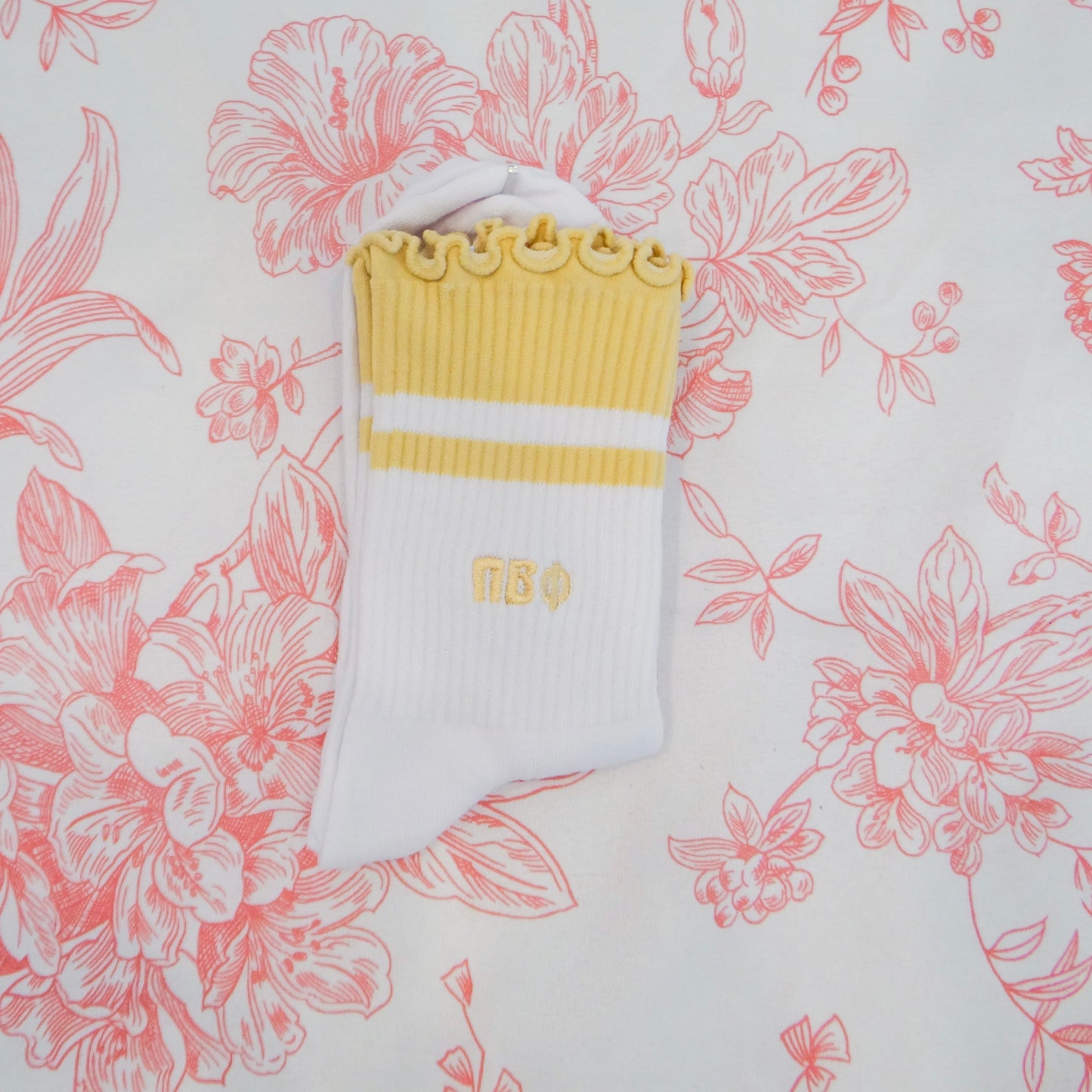 Sorority Lettuce Edge Socks