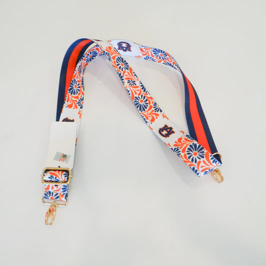 Auburn Tigers Floral Purse Strap