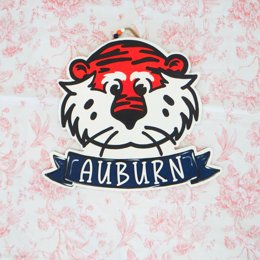 Aubie in Auburn Door Hanger