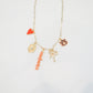Auburn Paper Clip Charm Necklace