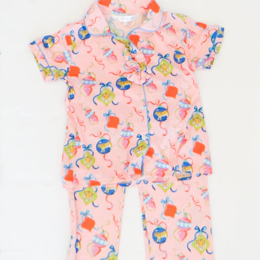 Girl's Tinsel and Tigers Pajama Set