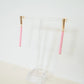 Pink Linked Bar Earrings