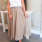 Taupe Midi Skirt