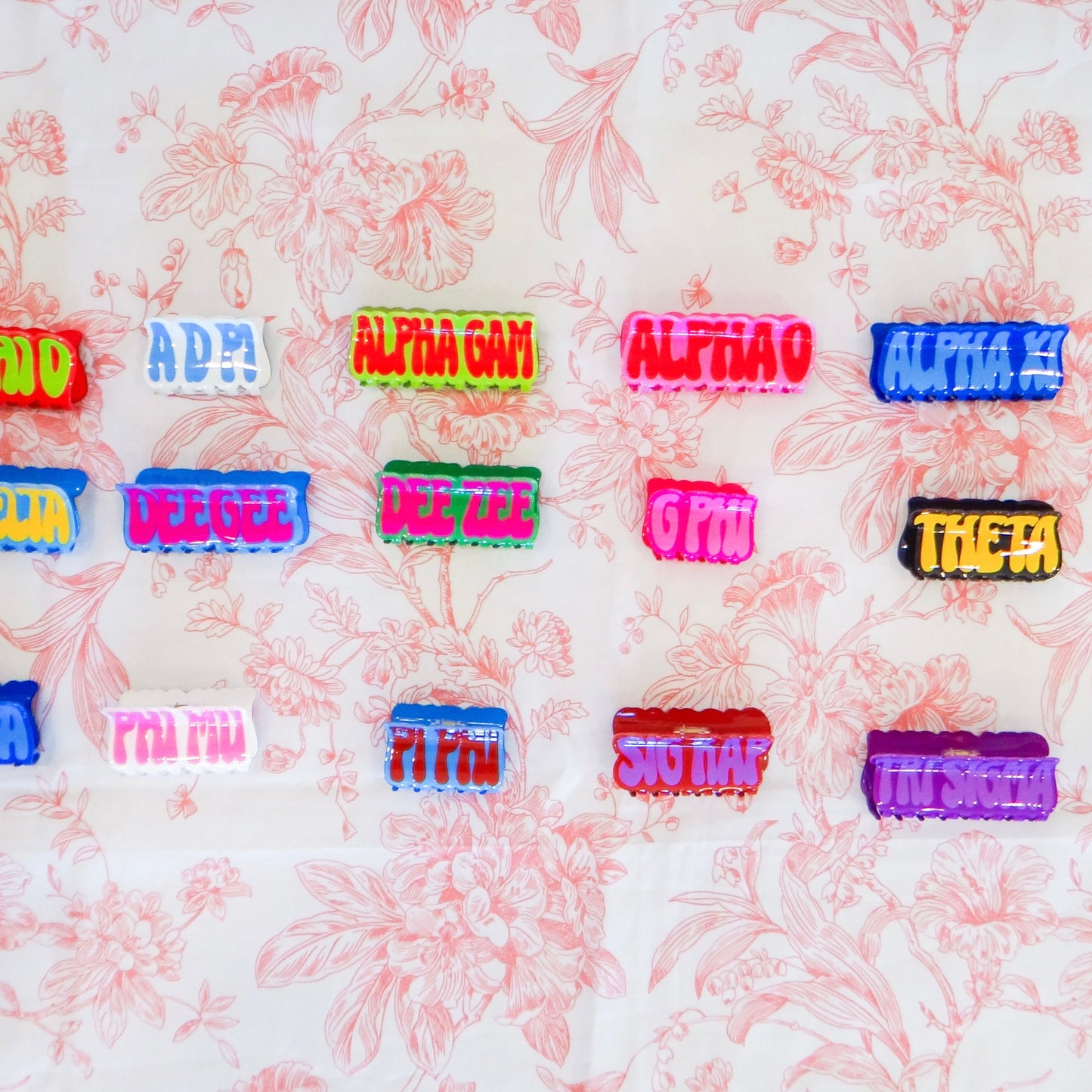 Sorority Hair Clips