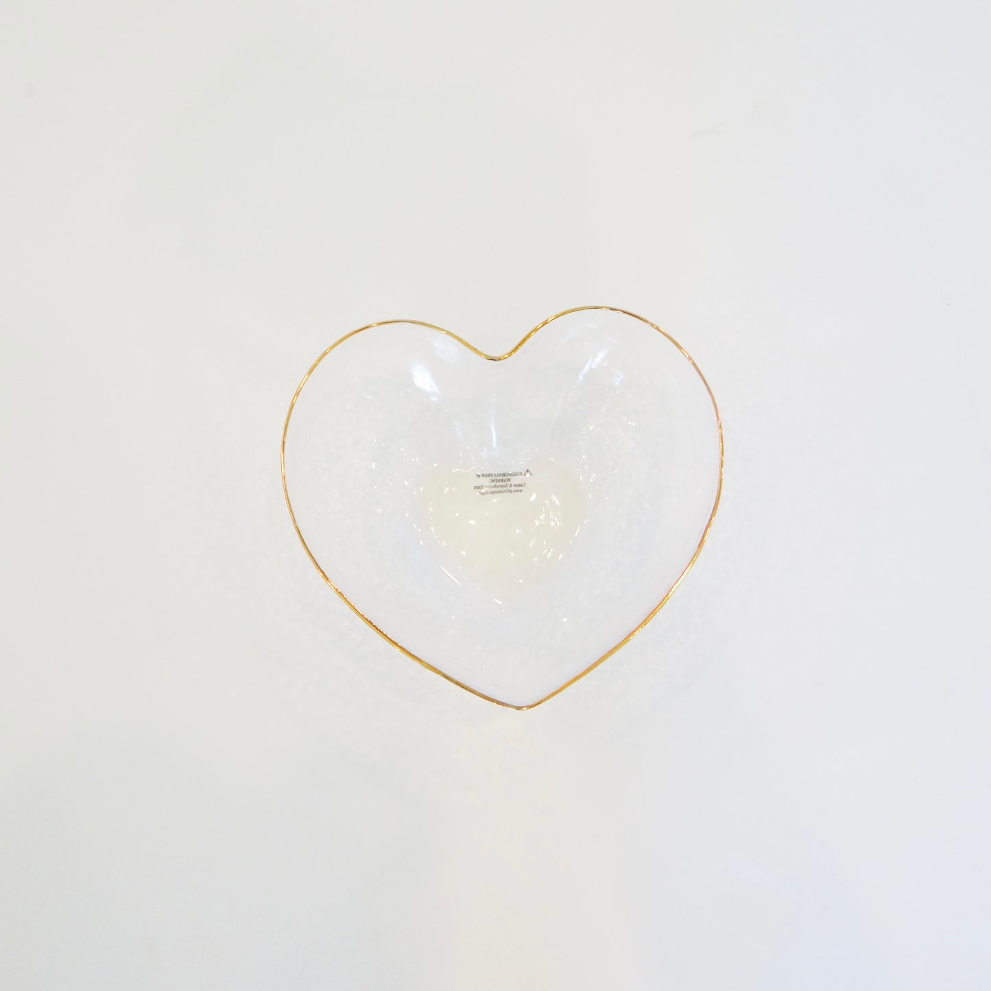 Heart Glass Bowl