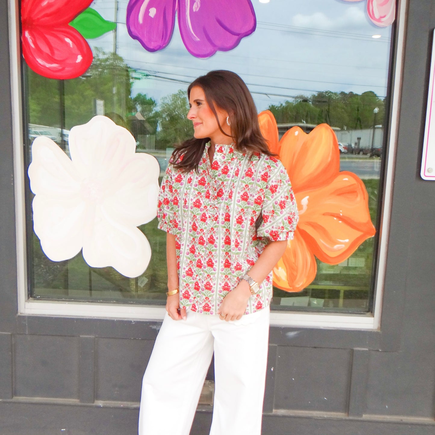 Garden Party Floral Blouse
