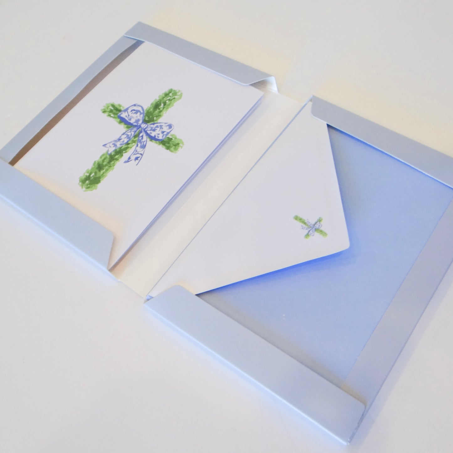 Boxwood Cross Stationery Set