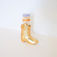 Gold Metallic Boot Match Set