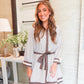 Mocha Mousse Striped Dress