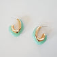 Marbled Hoop Earrings