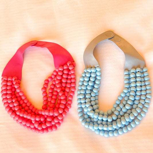 Blue Skies & Pink Tides Necklace