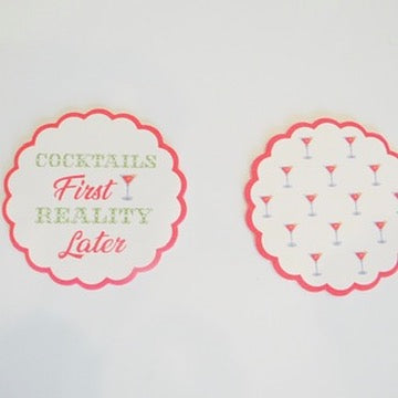 Cocktail First Paper Coaster