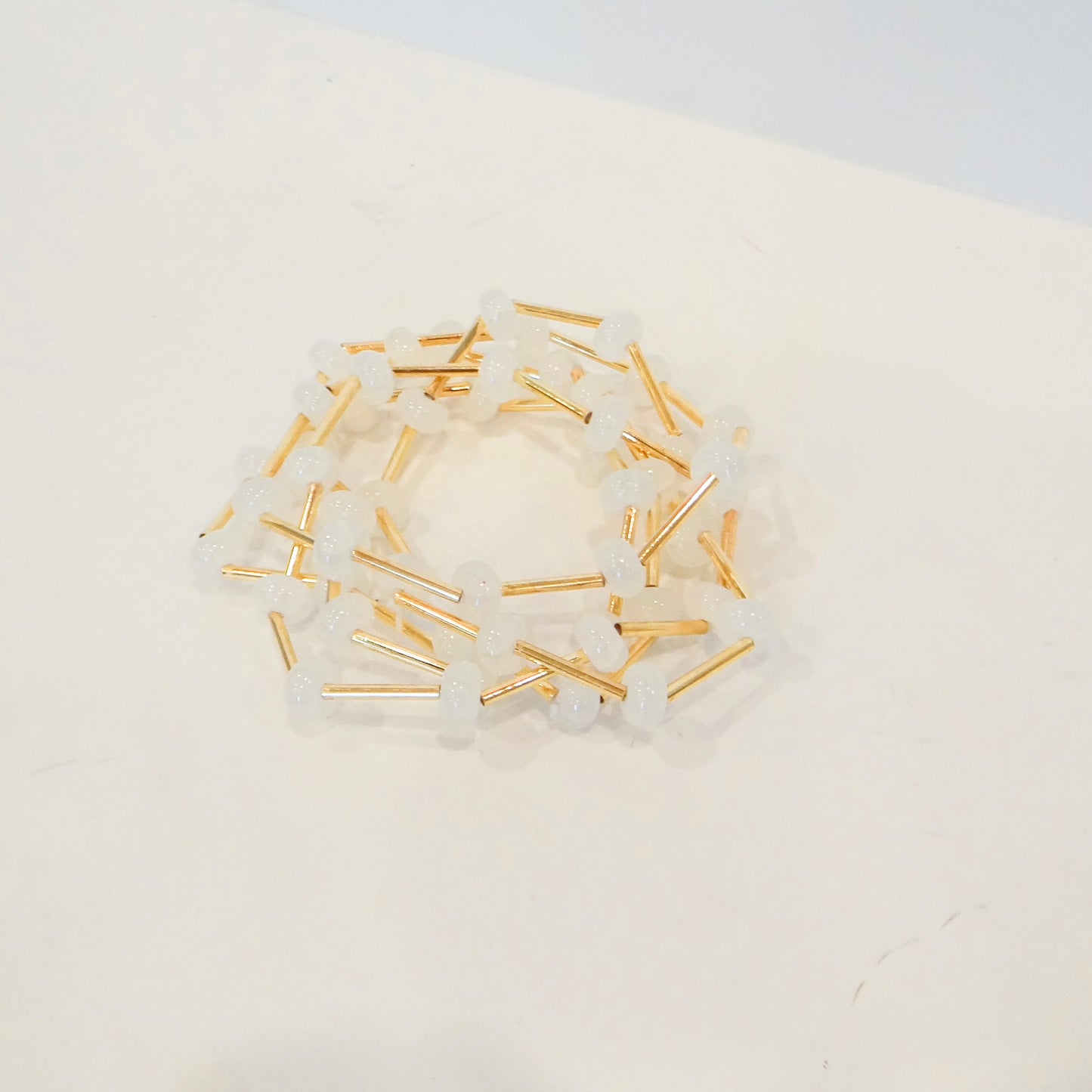 Beaded Clear Bracelet Set