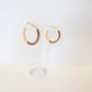 Mocha Gold Hoops