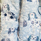 Foo Dogs Light Blue Quilted Jacket