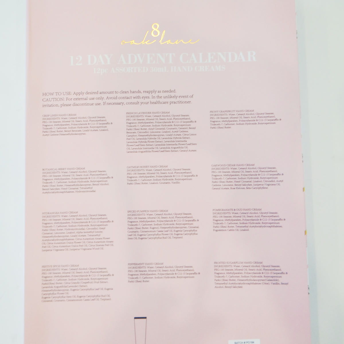 Sugarplum Hand Cream Advent Calendar