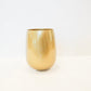 Stemless Gold Wine Glass
