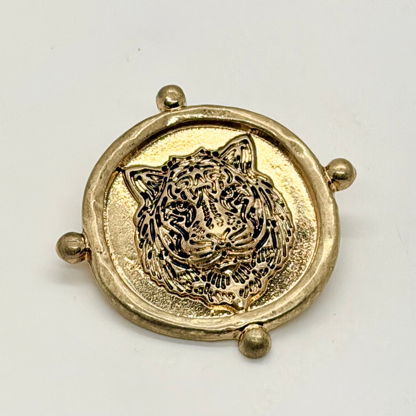 Golden Tiger Brooch