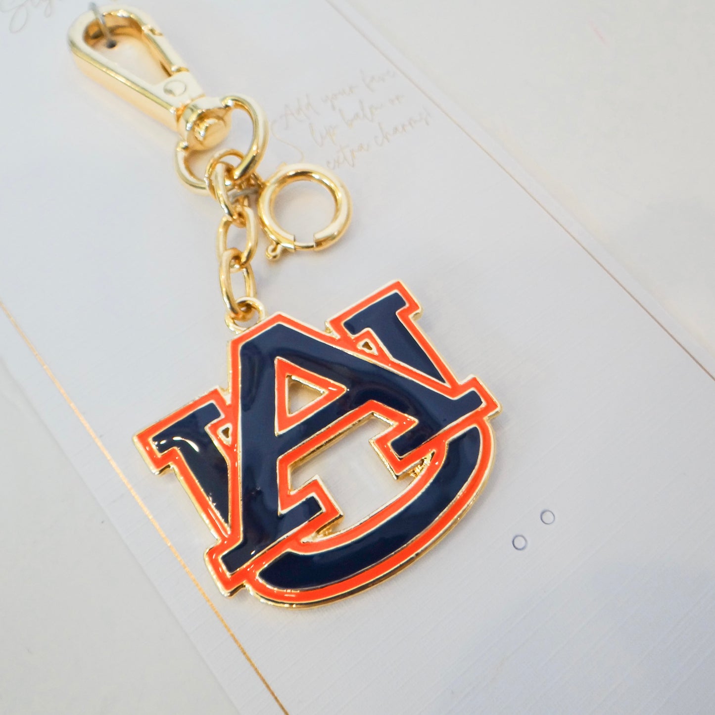 Auburn Logo Bag Charm