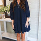 Navy & Plaid Dress