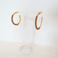 Mocha Gold Hoops